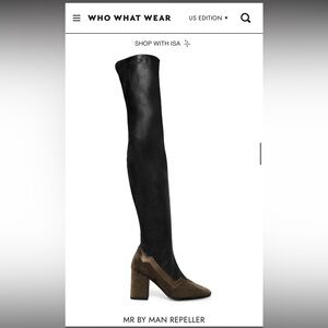 “I’m really here to party” boots by MR in collab with Net a porter size 6 EUC